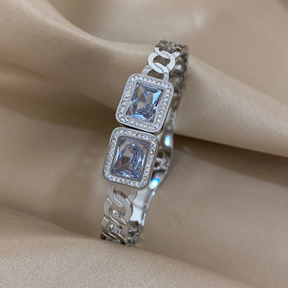 Manšeta za par od nehrđajućeg čelika zlatno srebrne boje