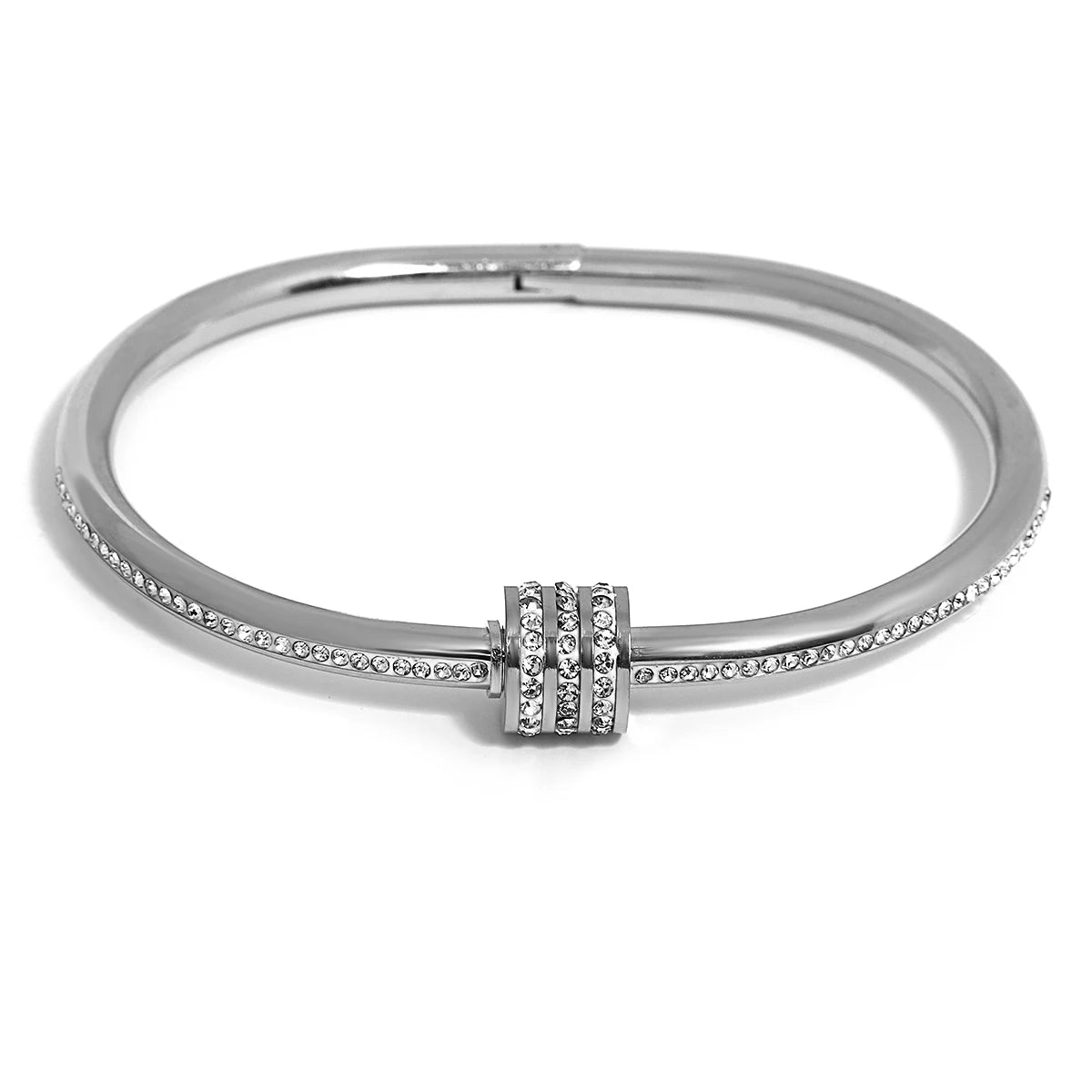 Stainless Steel Cuff Couple Bracelet Gold Silver Color