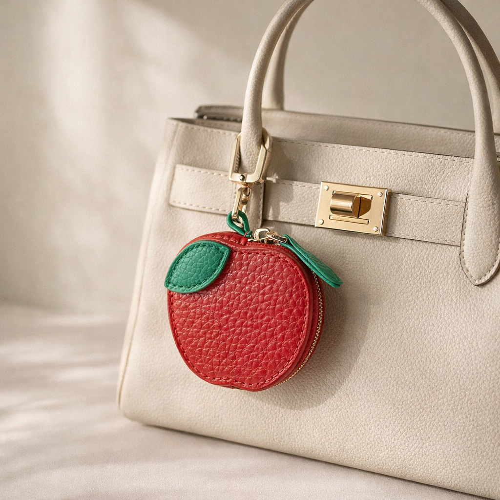 FruitPop Mini Wallet Collection – Leather Coin Purse Pendant