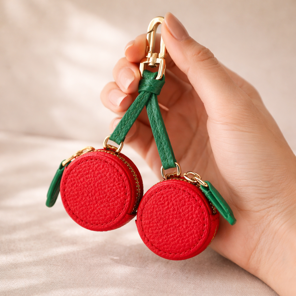 FruitPop Mini Wallet Collection – Leather Coin Purse Pendant