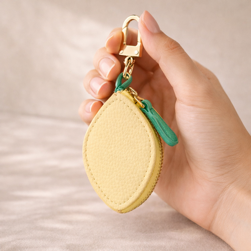 FruitPop Mini Wallet Collection – Leather Coin Purse Pendant