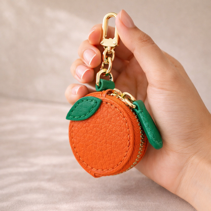 FruitPop Mini Wallet Collection – Leather Coin Purse Pendant