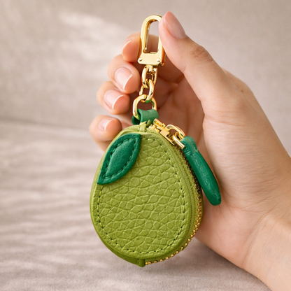 FruitPop Mini Wallet Collection – Leather Coin Purse Pendant