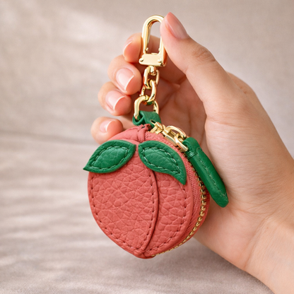 FruitPop Mini Wallet Collection – Leather Coin Purse Pendant