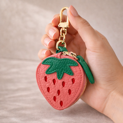 FruitPop Mini Wallet Collection – Leather Coin Purse Pendant