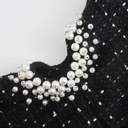 Μίνι τουίντ Φόρεμα Vintage Μαύρο