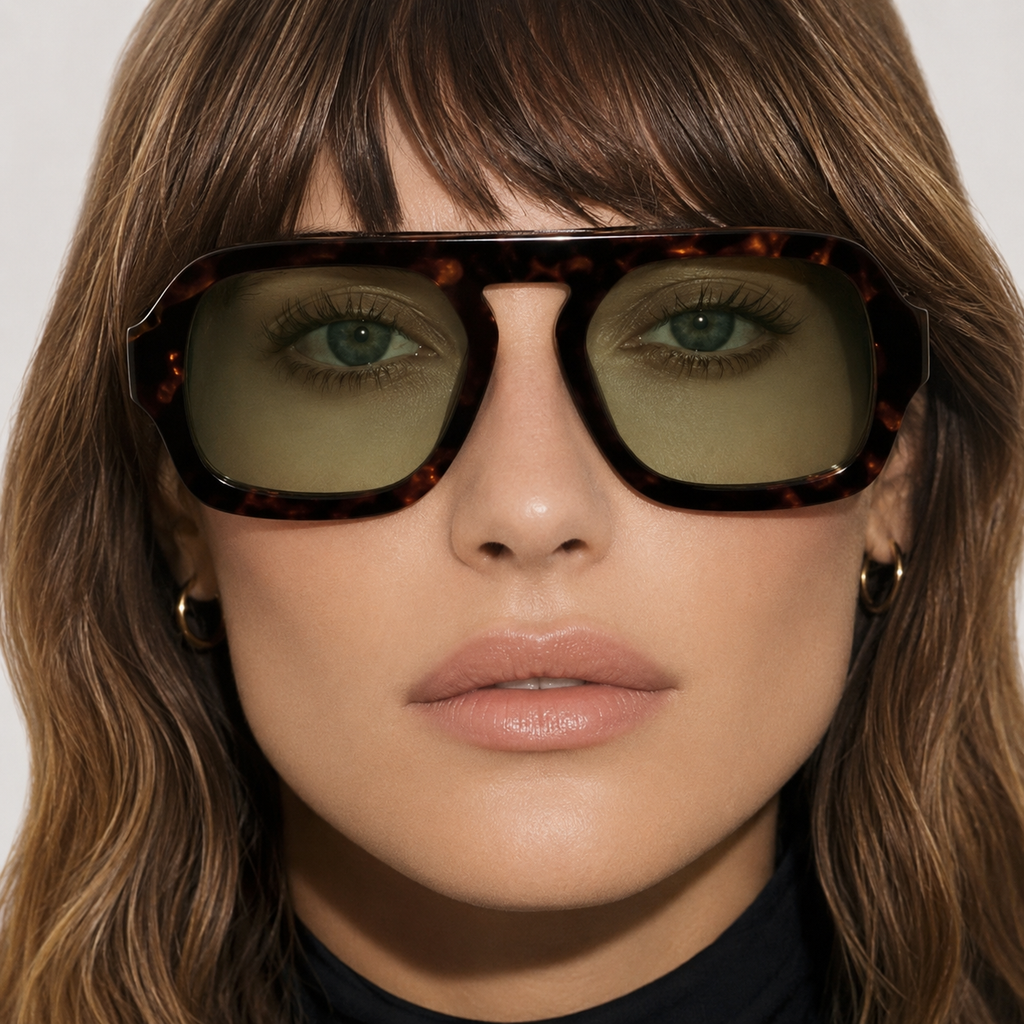 Retro Square Gradient UV400 Sunglasses