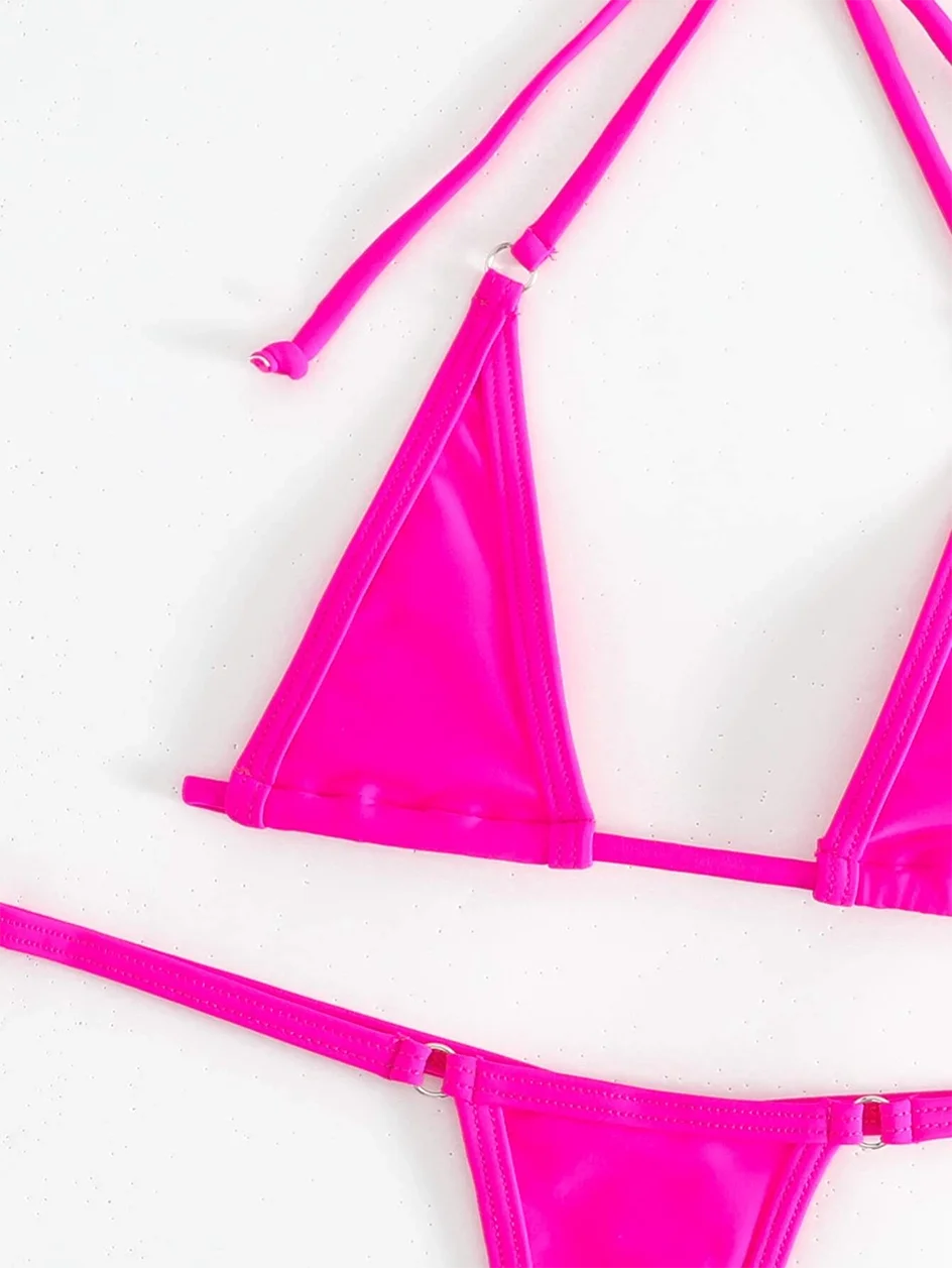Micro Bikini Mini Thong Set Multicolor