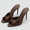 Elegant Satin Stiletto Sandals
