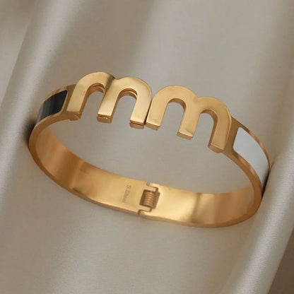 Golden Steel Bracelet Jewelry Unique Accessories