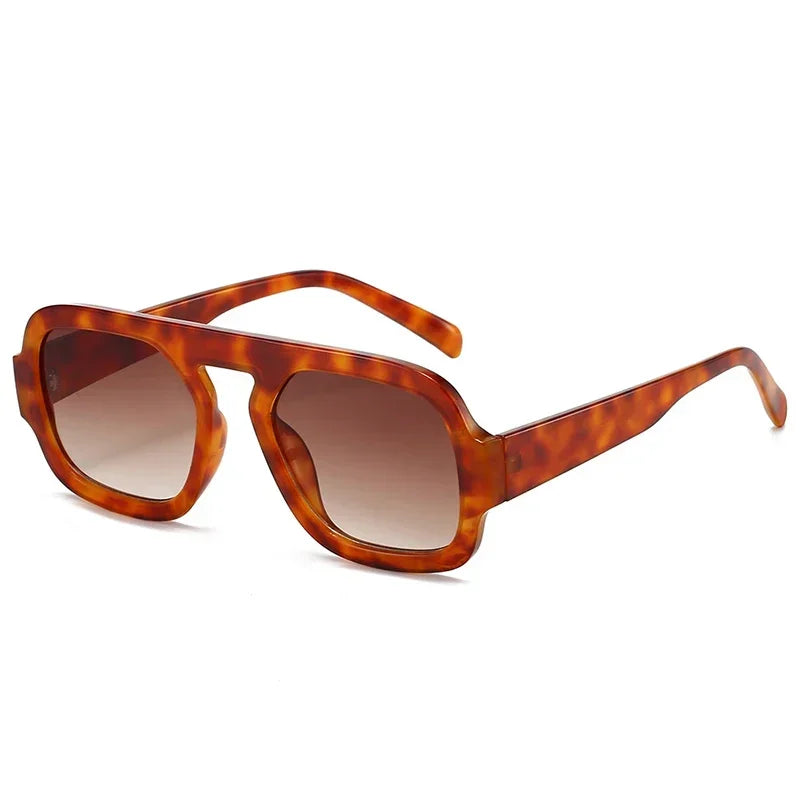 Retro Square Gradient UV400 Sunglasses