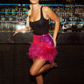 Sequined Feather Mini Skirt