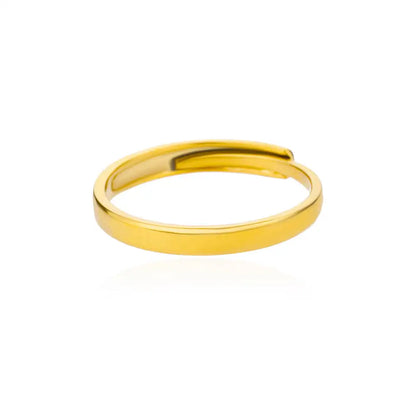 Goldfarbene Edelstahlringe – 17 mm