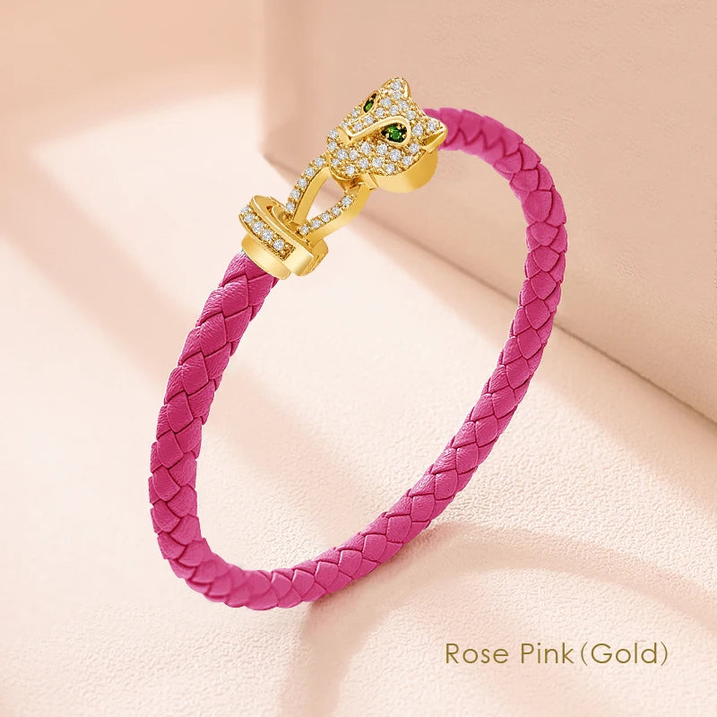 Classic Design Exquisite Cheetah Zircon Bracelet
