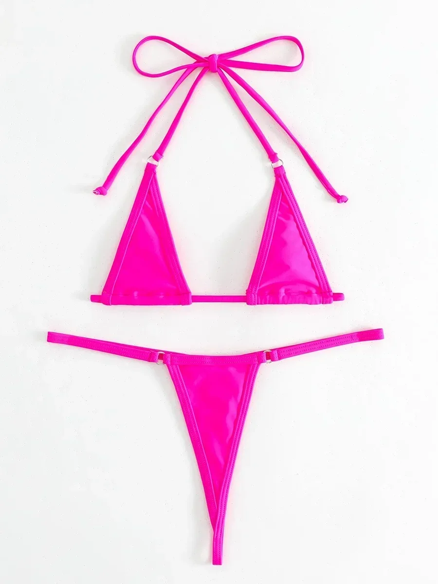 Micro Bikini Mini Thong Set Multicolor