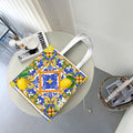 Sicilian Tile Lemon Print Tote Bag