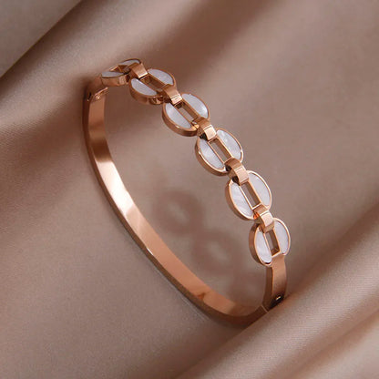 Golden Steel Bracelet Jewelry Unique Accessories