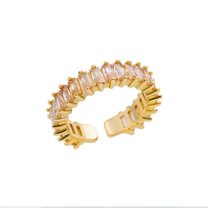 Goldfarbene Edelstahlringe – 17 mm
