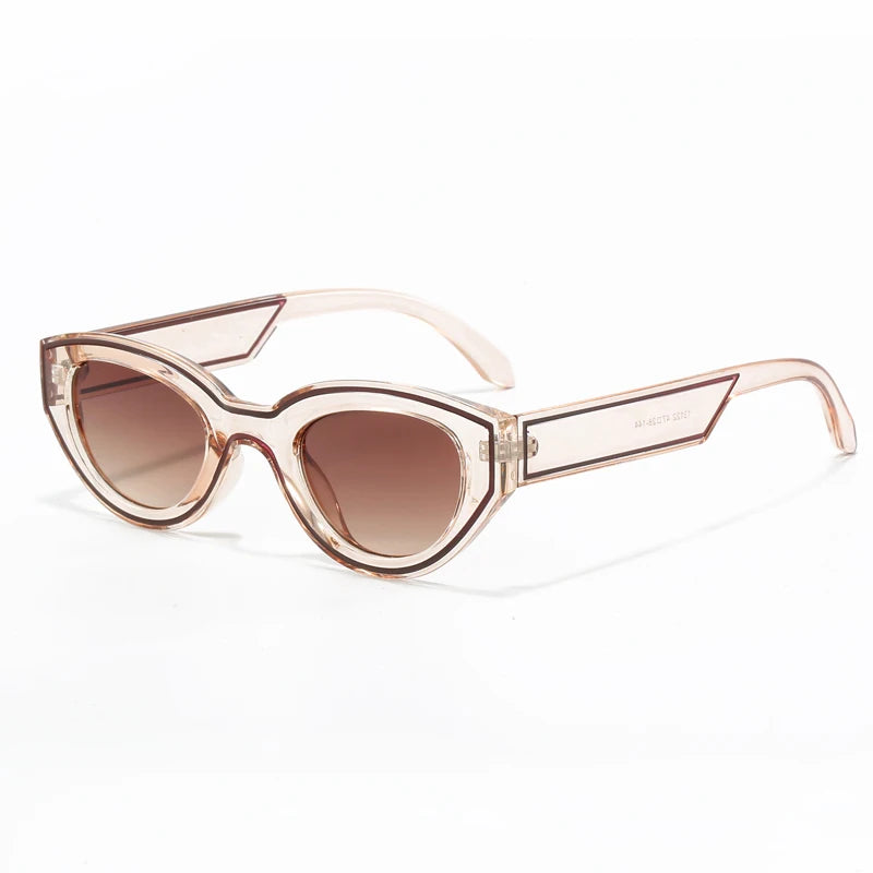 Polygon Gradient Cat Eye Sunglasses
