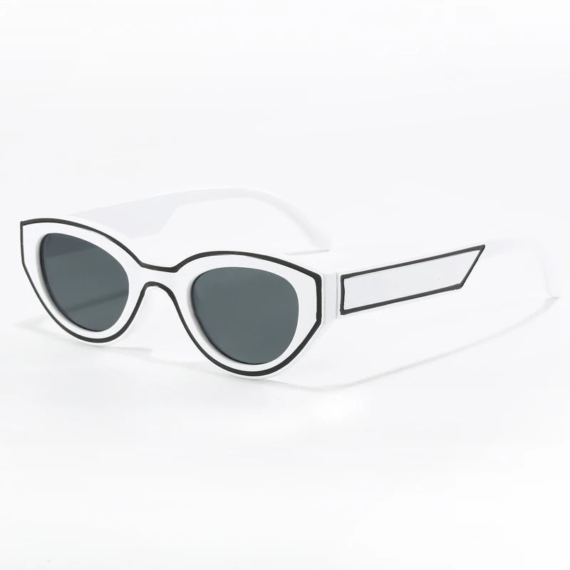 Polygon Gradient Cat Eye Sunglasses