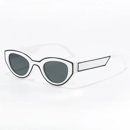 Polygon Gradient Cat Eye Sunglasses
