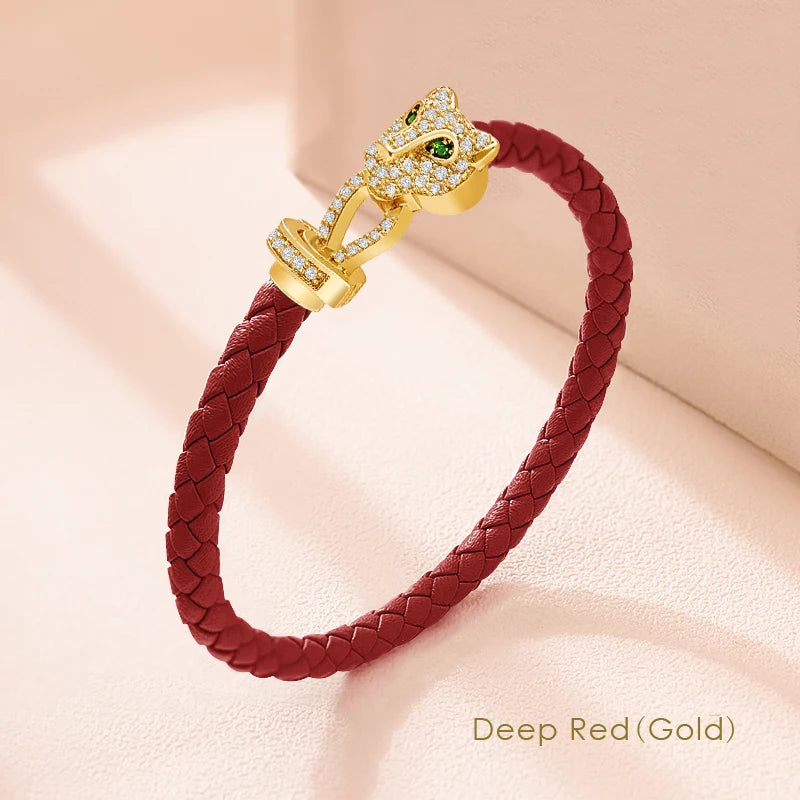 Classic Design Exquisite Cheetah Zircon Bracelet