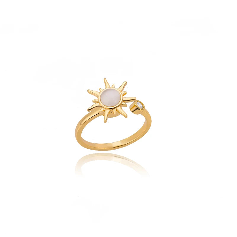 Gold Stainless Steel Rings – 17 mm