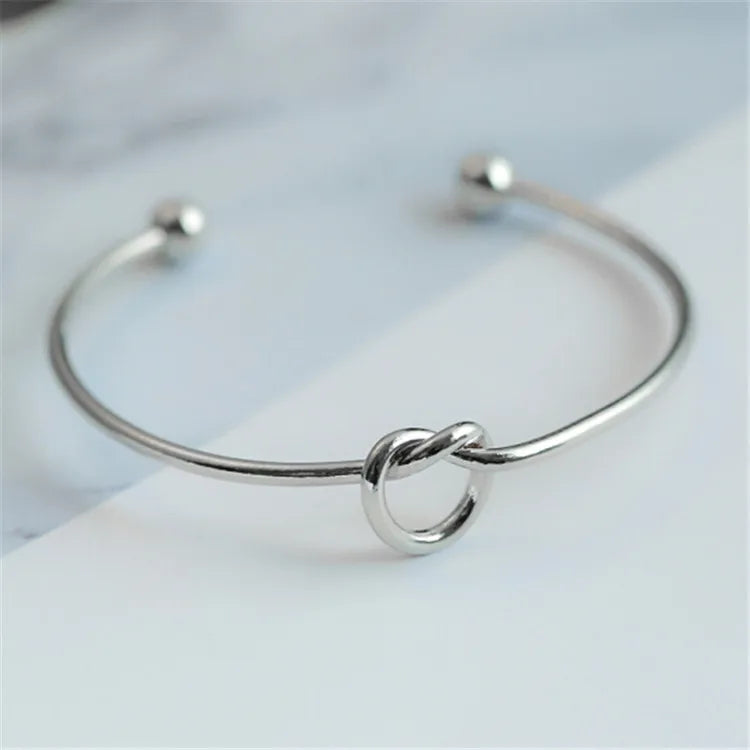 Bracelet Steel Gold Woven Twist Jewelry