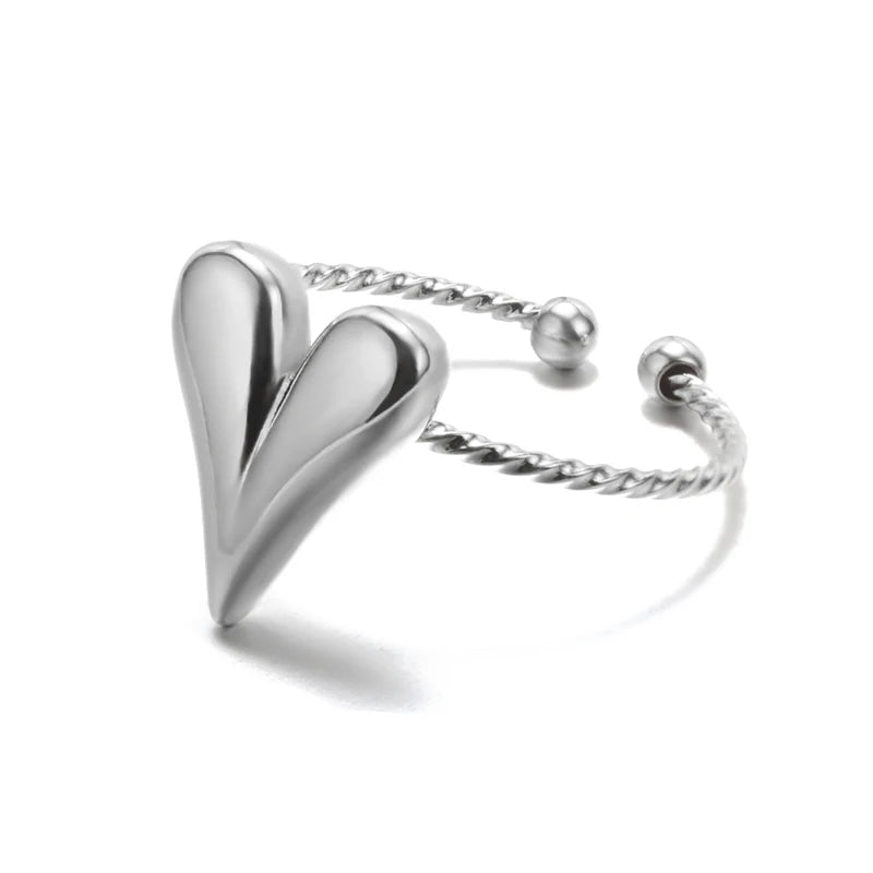 Gold Stainless Steel Rings – 17 mm