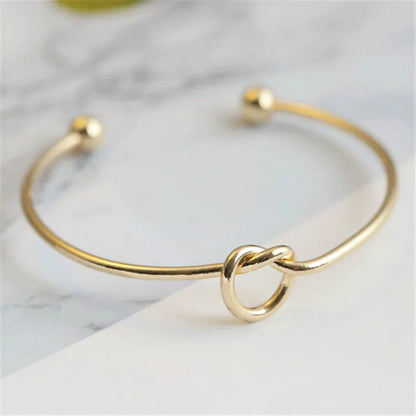 Bracelet Steel Gold Woven Twist Jewelry
