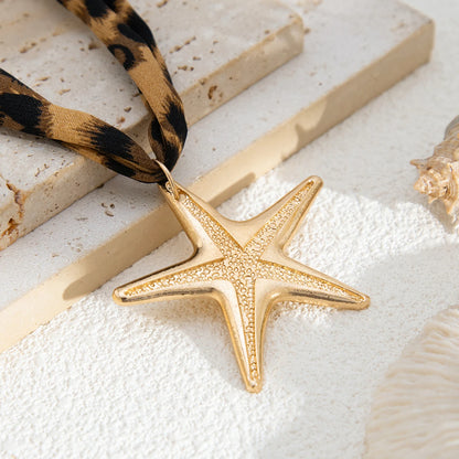 Leopard Choker with Gold Pendant Limited Edition Collection