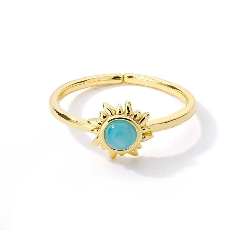 Gold Stainless Steel Rings – 17 mm