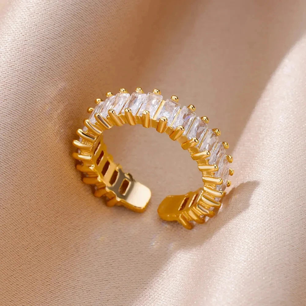 Gold Stainless Steel Rings – 17 mm