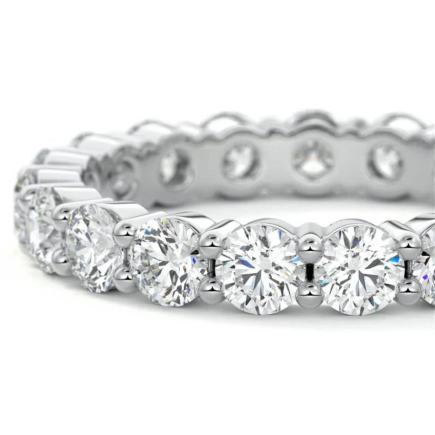 4mm Moissanite Eternity Ring – 14K Gold Filled