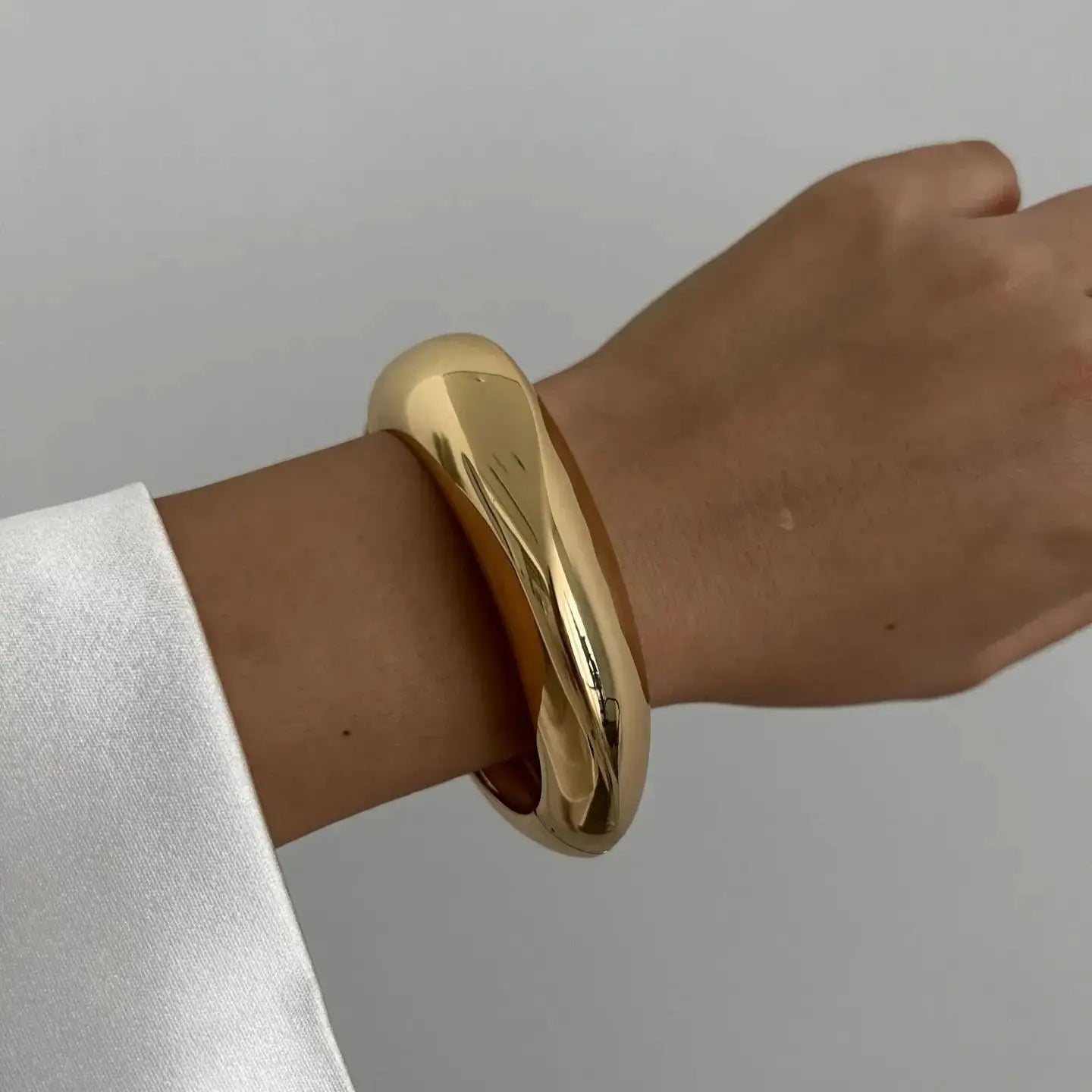 Vintage Hip Hop Metal Cuff Bangles Gold Bracelet