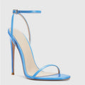 Summer Pointed Patent Leather Sandals