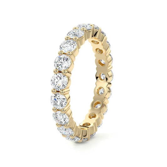 4mm Moissanite Eternity Ring – 14K Gold Filled