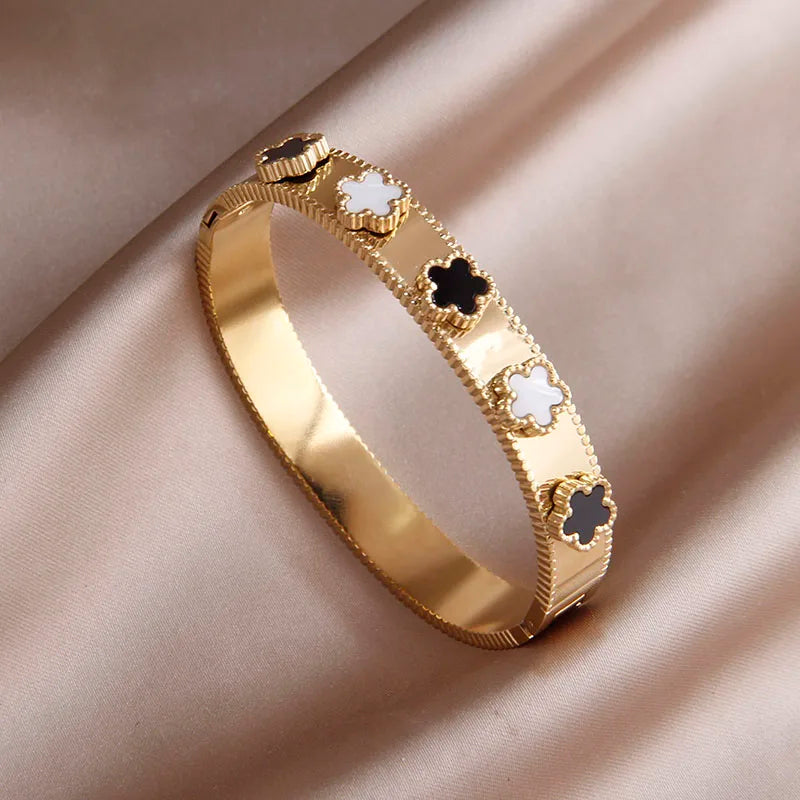 Golden Steel Bracelet Jewelry Unique Accessories