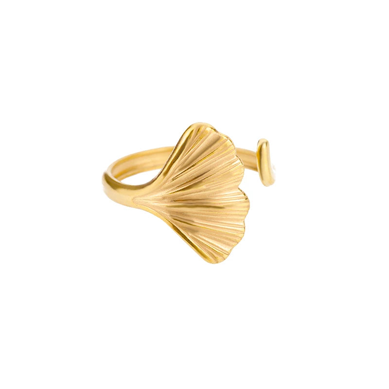 Gold Stainless Steel Rings – 17 mm