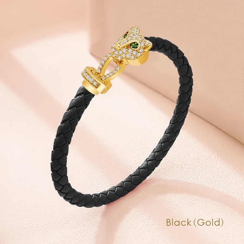 Classic Design Exquisite Cheetah Zircon Bracelet