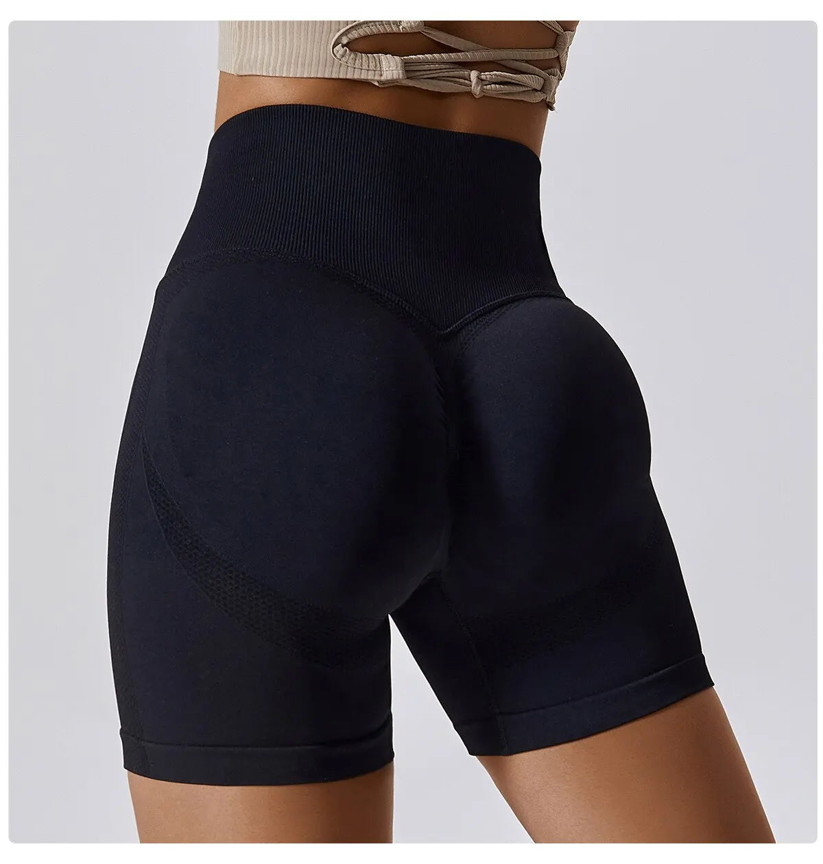 Short femme Jogging Fitness taille haute Push Up