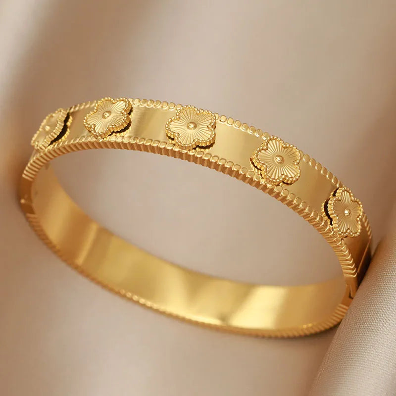 Golden Steel Bracelet Jewelry Unique Accessories