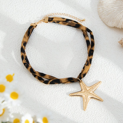 Leopard Choker with Gold Pendant Limited Edition Collection