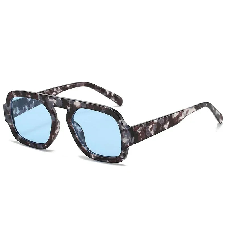 Retro Square Gradient UV400 Sunglasses