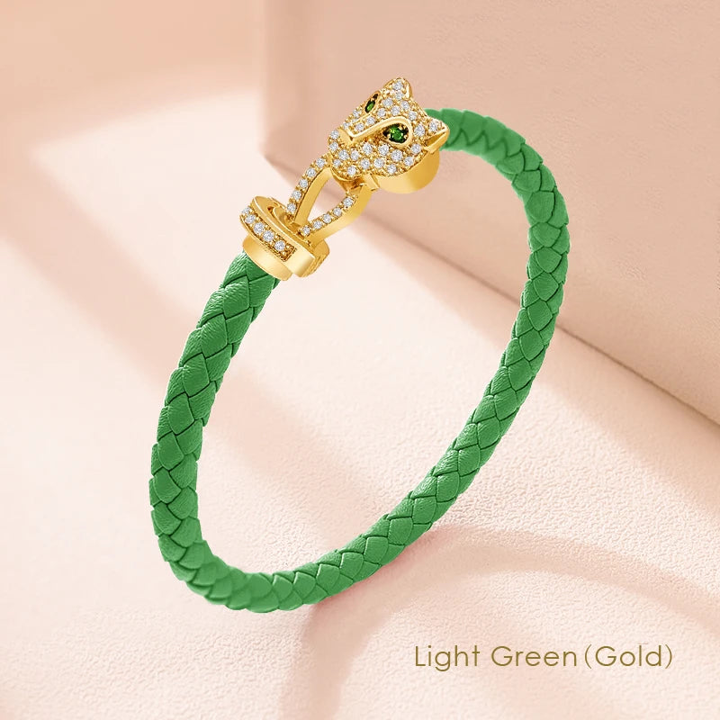 Classic Design Exquisite Cheetah Zircon Bracelet