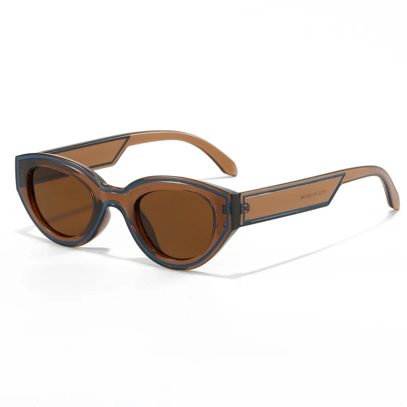 Polygon Gradient Cat Eye Sunglasses