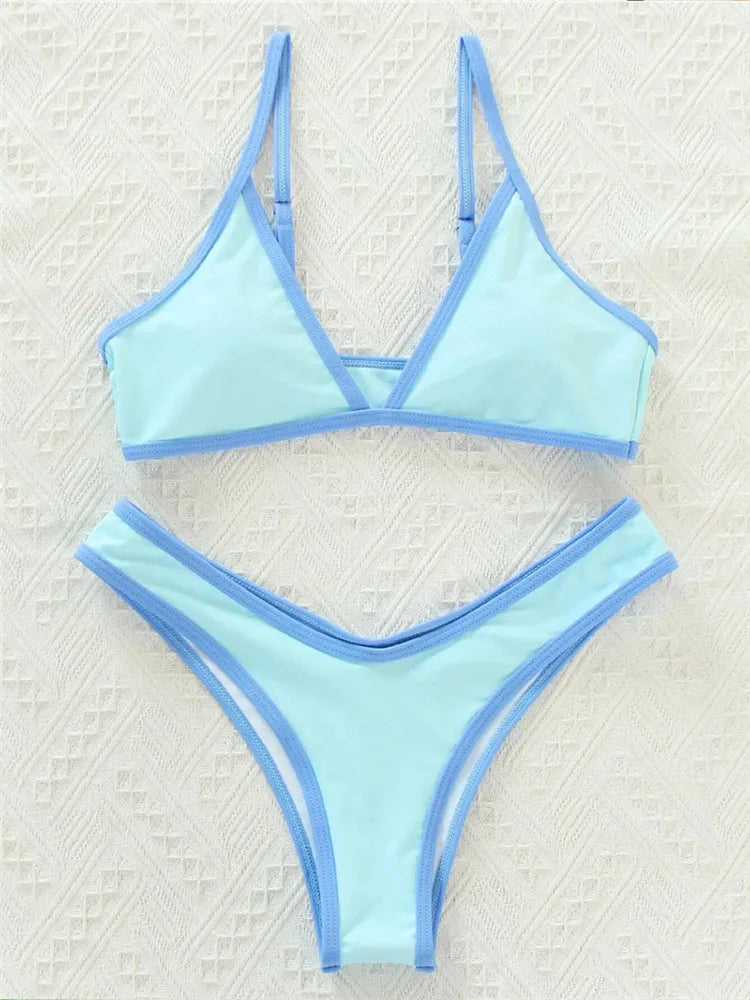 Costume da bagno donna Bikini set 2 pezzi push-up multicolore