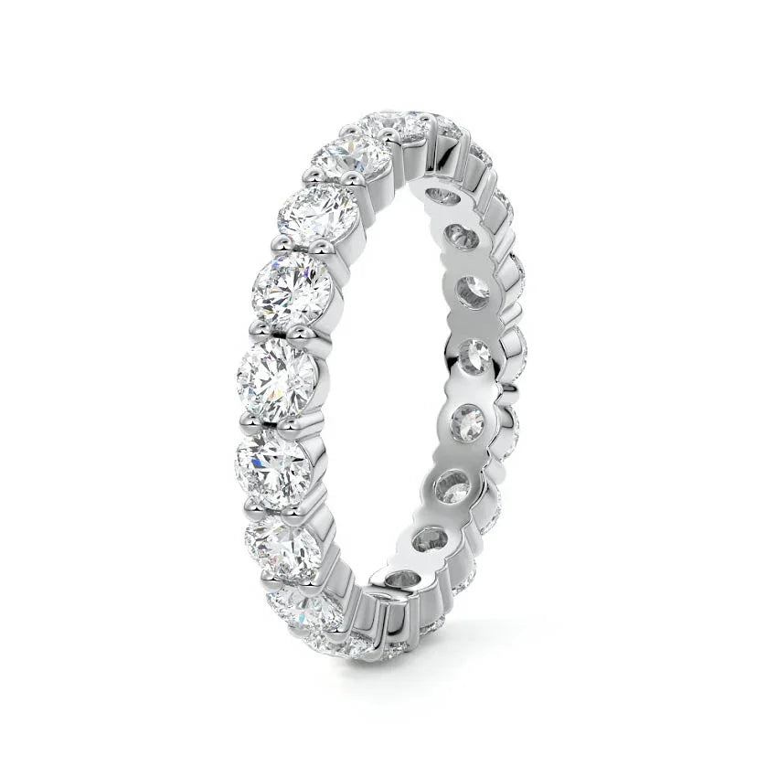 4mm Moissanite Eternity Ring – 14K Gold Filled