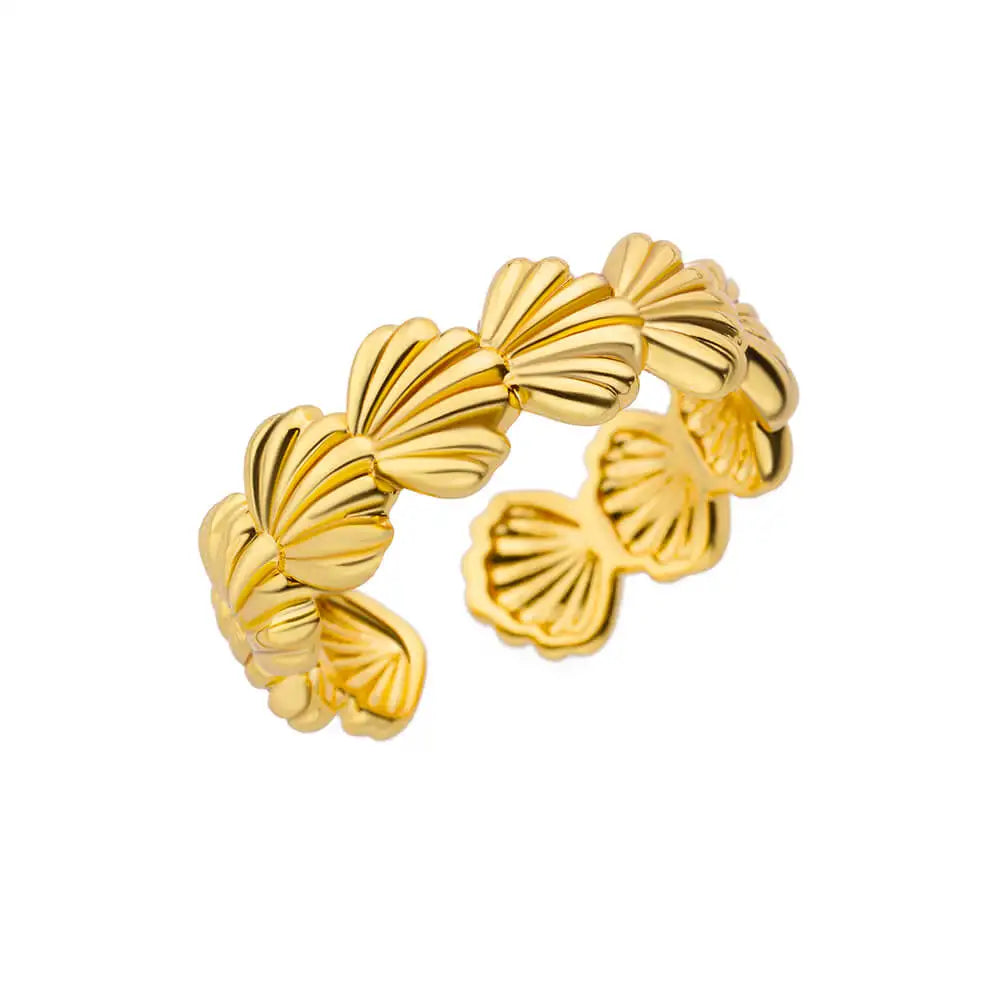 Gold Stainless Steel Rings – 17 mm