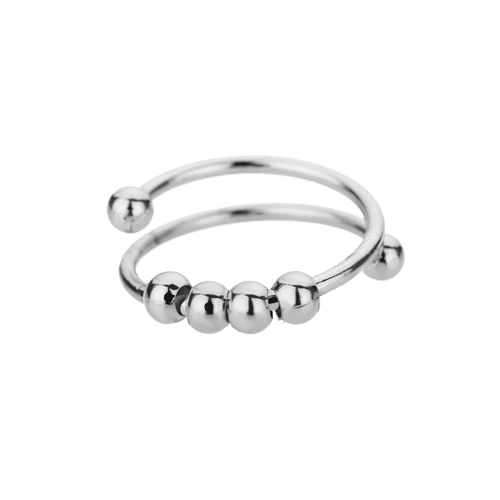 Gold Stainless Steel Rings – 17 mm